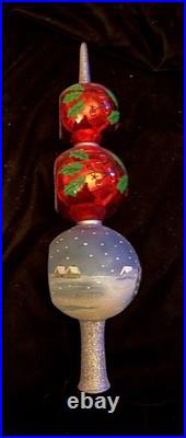 Christopher Radko Joy to the World Father Frost Santa Finial