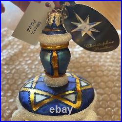 Christopher Radko King David's Dreidel Glass Hanukkah Ornament 1015144 2007
