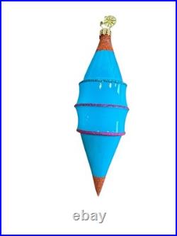 Christopher Radko Koolaid Ornament Drop Blue Very Rare 1012034 20 Anniv