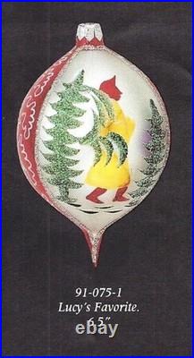 Christopher Radko LUCY'S FAVORITE NEW witho Tags 91-075-01 RED VERSION