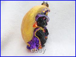 Christopher Radko LUNA SPELL CAT WIZARD/MOON 2006 Halloween Ornament #1011669
