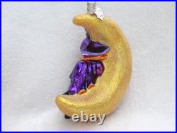 Christopher Radko LUNA SPELL CAT WIZARD/MOON 2006 Halloween Ornament #1011669