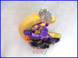Christopher Radko LUNA SPELL CAT WIZARD/MOON 2006 Halloween Ornament #1011669