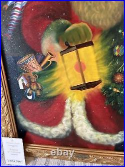 Christopher Radko Limited Edition Framed Oil Painting 1998 Lighting The Way