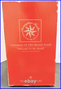 Christopher Radko Limited Edition Musical Revolving Ornament of the Month Stand