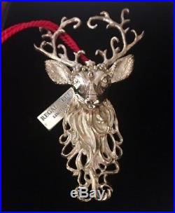 Christopher Radko Limited Regal Reindeer Sterling Silver 925 Ornament Brooch