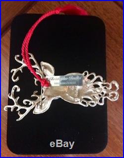 Christopher Radko Limited Regal Reindeer Sterling Silver 925 Ornament Brooch