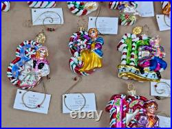 Christopher Radko Little Gems 12 Days Of Christmas Ornaments 1-12 Complete Set