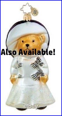 Christopher Radko Little Peddler Muffy Ornament New 1019625 Vander Bear Rare