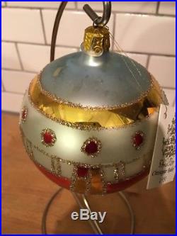 Christopher Radko Lot Of 2 Vienna 1900 88-037-0 Ball Christmas Ornament