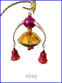 Christopher Radko Lyres Bells Drop Ornament. 01-0948-0 RARE