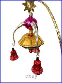 Christopher Radko Lyres Bells Drop Ornament. 01-0948-0 RARE