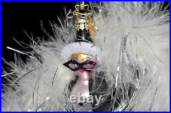 Christopher Radko MASQUE MYSTERE ORNAMENT 8 3/4, Christmas, Icicle, EXC