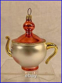 Christopher Radko MRS POTTS TEAPOT Disney BEAUTY & THE BEAST Ornament