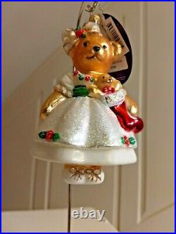 Christopher Radko MUFFY CHRISTMAS ROSE featuring MUFFY WEARING HER FINEST