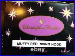 Christopher Radko MUFFY VANDERBEAR LITTLE RED RIDING HOOD Ornament CLOAK SHOES