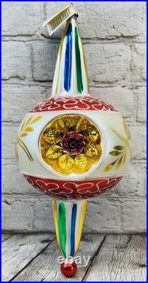 Christopher Radko Majestic Reflector Finial 92187-0 1992 15 XL Ornament