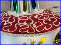 Christopher Radko Majestic Reflector Finial 92187-0 1992 15 XL Ornament