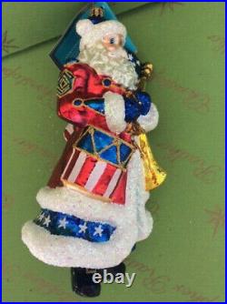 Christopher Radko Marching For Freedom Glass Ornament