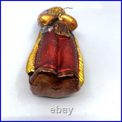 Christopher Radko Me Big Chief Glass Ornament 97 316 0 Indian 8 Tall Vintage