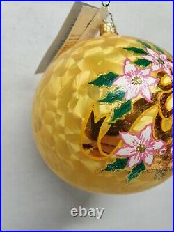 Christopher Radko Mickey & Minnie Mouse Wedding Rare Holiday Ornament Ball