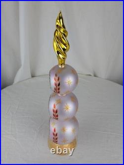 Christopher Radko Midas Touch Lilac 99-917 RARE Triple Reflector Pristine Finial