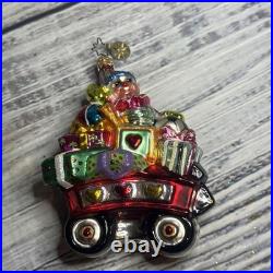 Christopher Radko Mouth Blown Glass Christmas Ornaments Lot of 17 WithPlastic Box