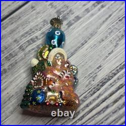 Christopher Radko Mouth Blown Glass Christmas Ornaments Lot of 17 WithPlastic Box