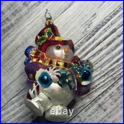 Christopher Radko Mouth Blown Glass Christmas Ornaments Lot of 17 WithPlastic Box