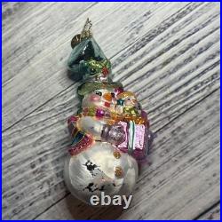 Christopher Radko Mouth Blown Glass Christmas Ornaments Lot of 17 WithPlastic Box