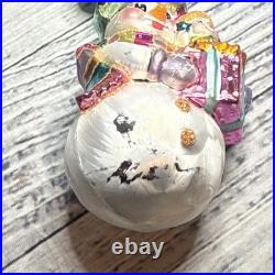 Christopher Radko Mouth Blown Glass Christmas Ornaments Lot of 17 WithPlastic Box