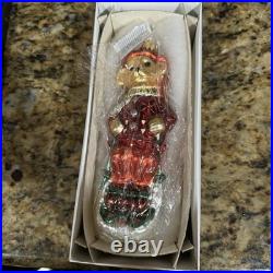 Christopher Radko Muffy Vanderbear Sleddin' And Skiddadlin' Christmas Ornament