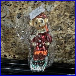 Christopher Radko Muffy Vanderbear Sleddin' And Skiddadlin' Christmas Ornament
