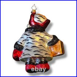 Christopher Radko Muffy Zebra Bloomingdale's Shopper Bear Ornament 3010265 RARE