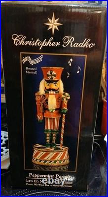 Christopher Radko Musical Nutcracker Peppermint Parade Limited Ed