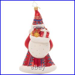 Christopher Radko NEW CHRISTMAS TRADITION SANTA Christmas Ornament 1021125