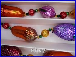 Christopher Radko NUTS & BERRIES GARLAND 1993, #93-064-0 new in box Czech 6