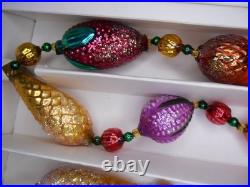 Christopher Radko NUTS & BERRIES GARLAND 1993, #93-064-0 new in box Czech 6