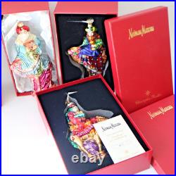 Christopher Radko Neiman Marcus Three Kings Wise Men Limited Edition Set 3 Boxed