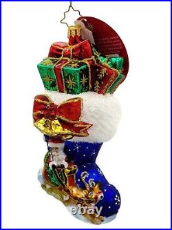 Christopher Radko Night Before Christmas Stocking Christmas Ornament 1021122