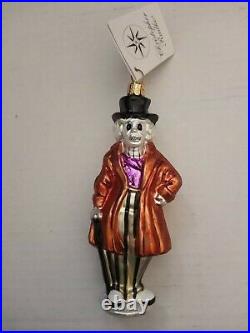 Christopher Radko Night Fright skeleton ornament (99-205-0) 5 tall