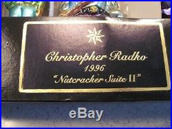 Christopher Radko Nutcracker Suite II and III Glass Christmas Ornaments