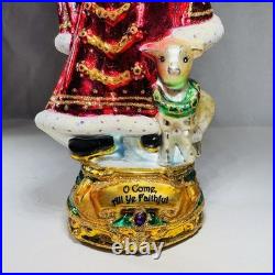 Christopher Radko Oh Come All Ye Faithful Ornament Classic Carol's 6 RARE
