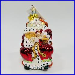 Christopher Radko Old King Cole Glass Christmas Ornament 6 RETIRED