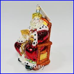Christopher Radko Old King Cole Glass Christmas Ornament 6 RETIRED