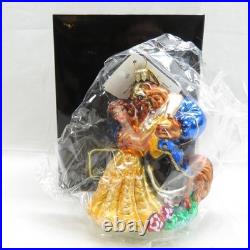 Christopher Radko Ornament Beauty And The Beast Disney In Box Dancing RARE