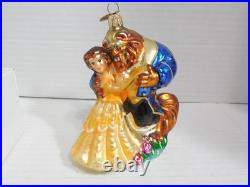 Christopher Radko Ornament Beauty And The Beast Disney In Box Dancing RARE