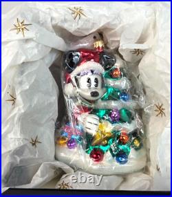 Christopher Radko Ornament DISNEY Winter Minnie NEW PIE EYES / ULTRA RARE
