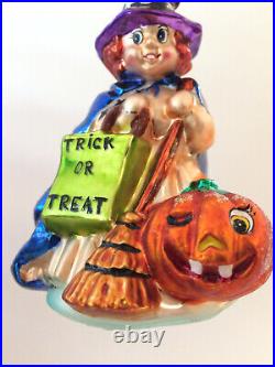 Christopher Radko Ornament Great Hexpectations 00-366-0 Witch with Tag & Bag