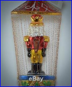 Christopher Radko Ornament NUTCRACKER PRINCE PAVILLION (76A) 1010267 GOLD WIRES